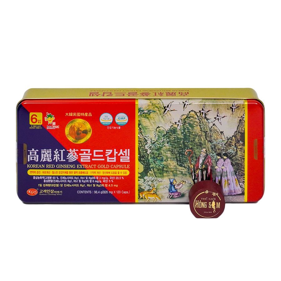 Hộp 120 Viên Hồng Sâm Nhung Hươu Linh Chi KGS Hàn Quốc
