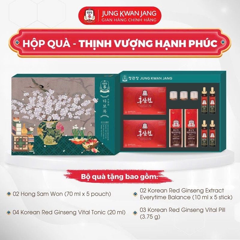 Hộp Quà Biếu Tết KGC 2025 Thịnh Vượng Hạnh Phúc