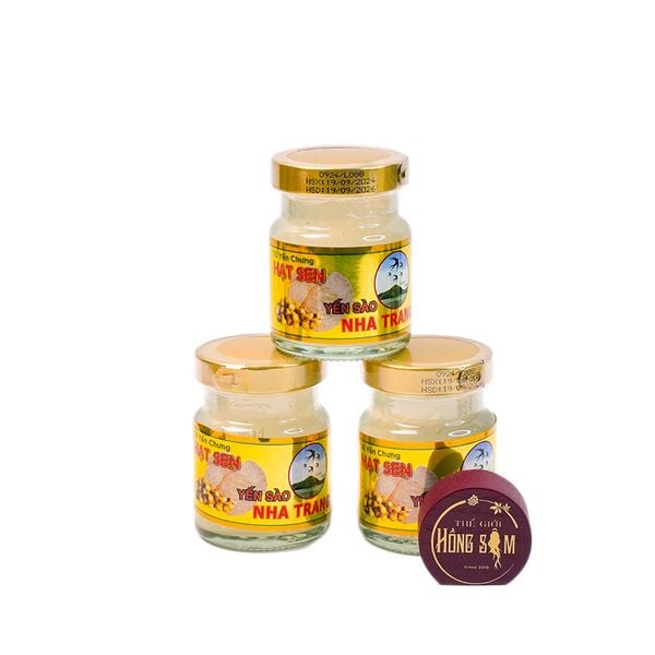Tổ Yến Chưng hạt Sen Hũ 70ml (Hộp 6 Hũ)