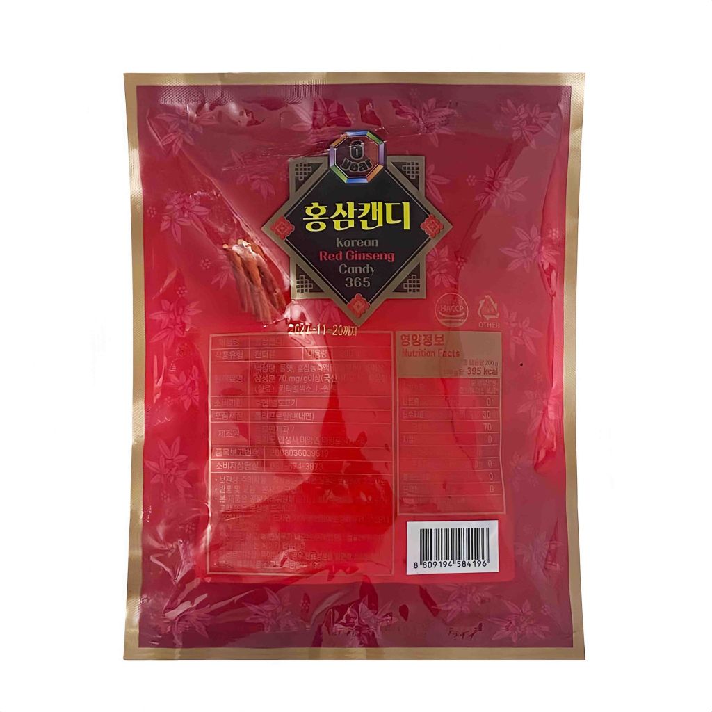 Kẹo Hồng Sâm 365 Hàn Quốc Gói 200g