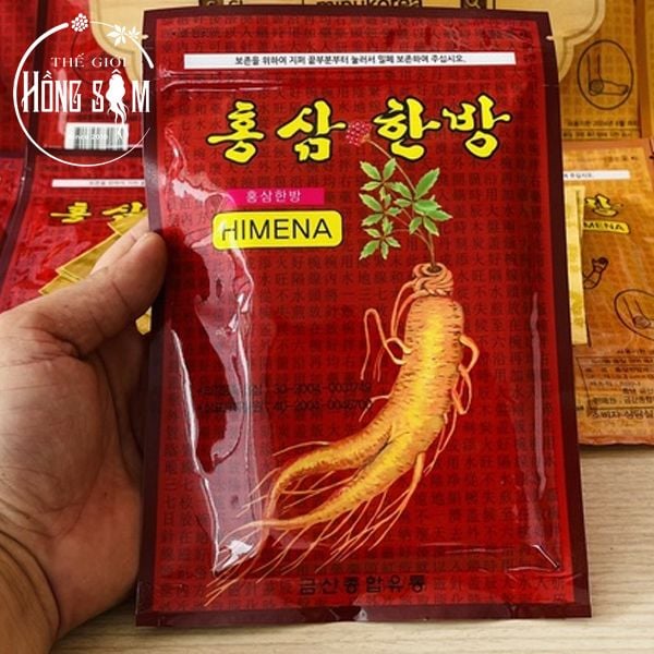 Miếng Cao Dán Hồng Sâm Đỏ Hàn Quốc Gói 20 Miếng