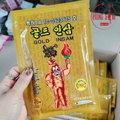 Miếng Cao Dán Hồng Sâm Vàng Hàn Quốc Gói 25 Miếng