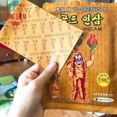 Miếng Cao Dán Hồng Sâm Vàng Hàn Quốc Gói 25 Miếng