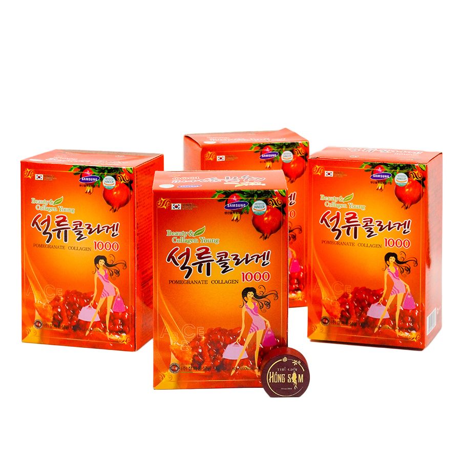 Nước Ép Lựu Collagen Kanghwa Hộp 30 gói x 80ml