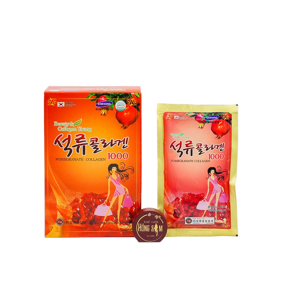 Nước Ép Lựu Collagen Kanghwa Hộp 30 gói x 80ml