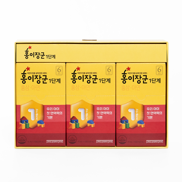 Nước Hồng Sâm KGC Cho Bé Số 1 (3-4 Tuổi) Hộp 30 Gói x 15ml Mẫu Mới