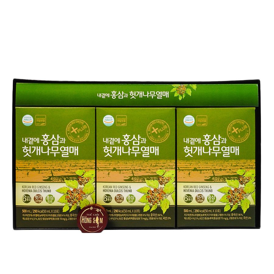 Nước Hồng Sâm Bổ Gan Daedong Hàn Quốc Hộp 30 Gói x 50ml