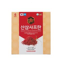 Nước Hồng Sâm Chiết Xuất Sâm Núi Saffron Hansusam 30 Gói x 50ml