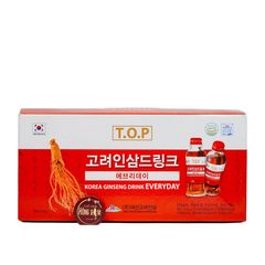 Nước Hồng Sâm Có Củ Daesan Hàn Quốc Hộp 10 Chai x 120ml