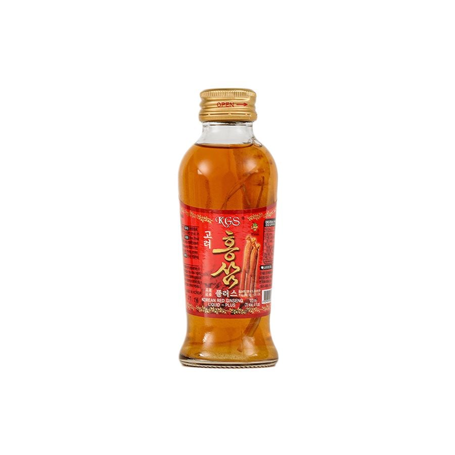 Nước Hồng Sâm Hàn Quốc Dạng Chai Có Củ KGS Hộp 10 Chai x 120ml