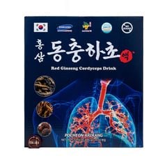 Nước Hồng Sâm Đông Trùng Hạ Thảo Bổ Phổi Pocheon Hàn Quốc Hộp 30 Gói x 70ml