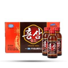 Nước Hồng Sâm Dongnam Medics Hàn Quốc Hộp 10 Chai x 100ml