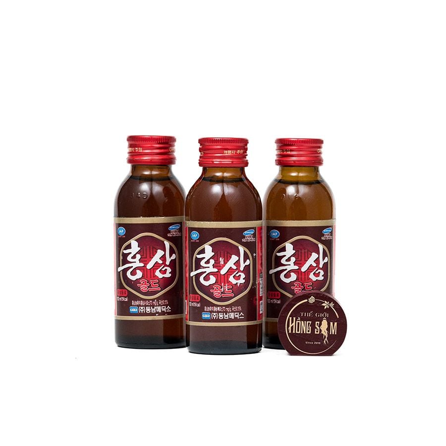 Nước Hồng Sâm Hàn Quốc Dạng Chai Dongnam Medics Hộp 10 Chai x 100ml