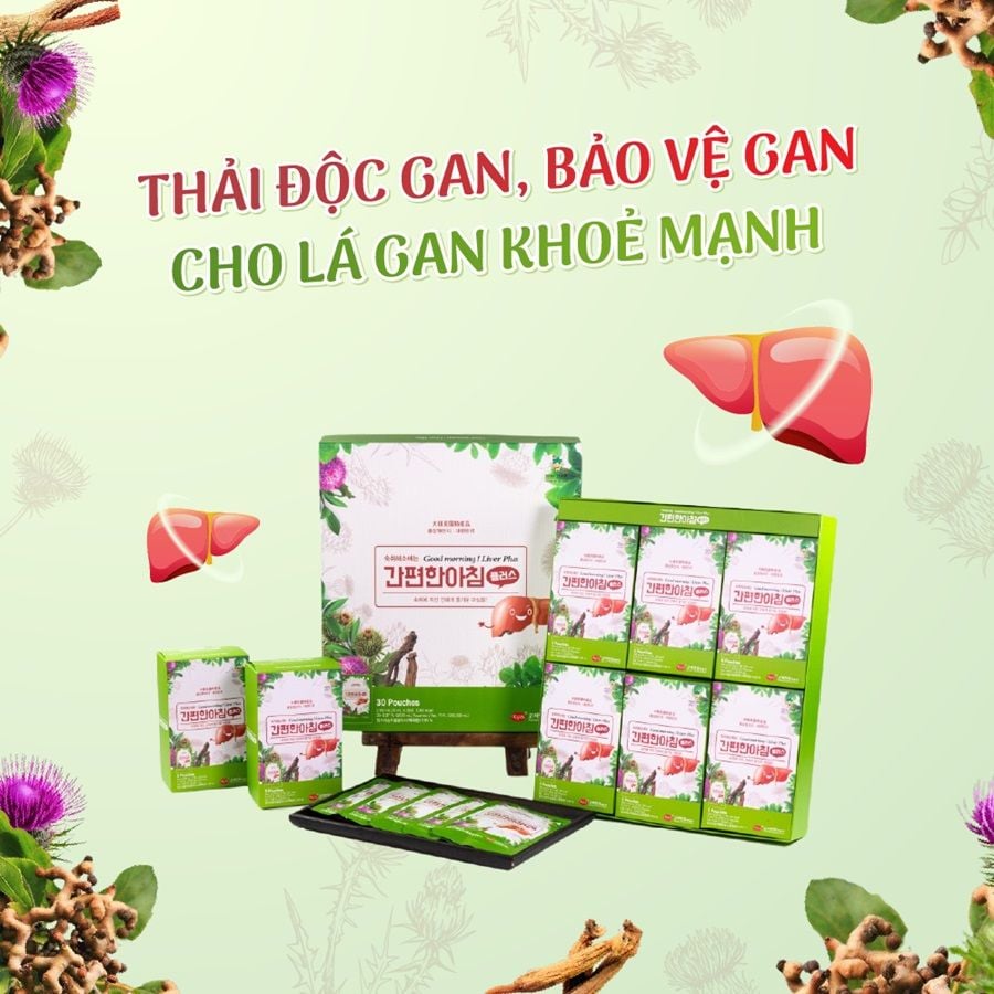 Nước Hồng Sâm Mát Gan, Giải Độc KGS Hàn Quốc Hộp 30 Gói x 70ml