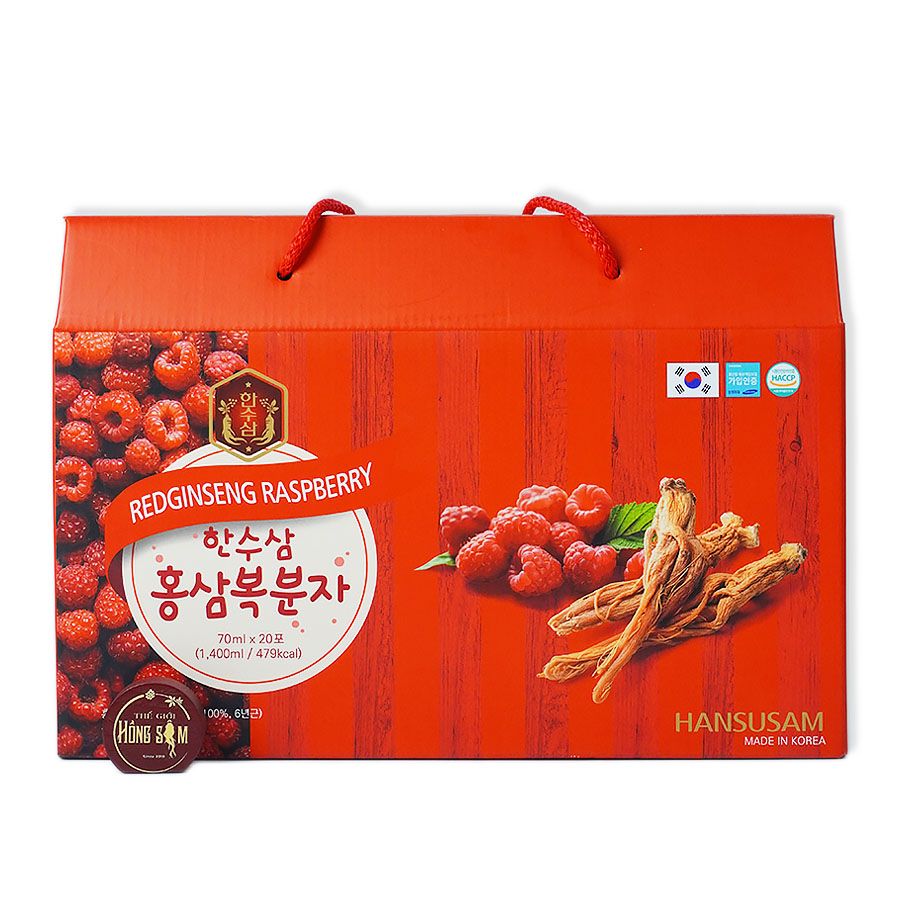 Nước Hồng Sâm Hansusam Phúc Bồn Tử 20 gói x 70ml