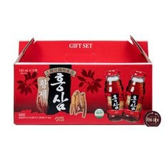 Nước Hồng Sâm Hàn Quốc Dạng Chai Hoàng Đế Pure Plus Hộp 12 Chai x 180ml