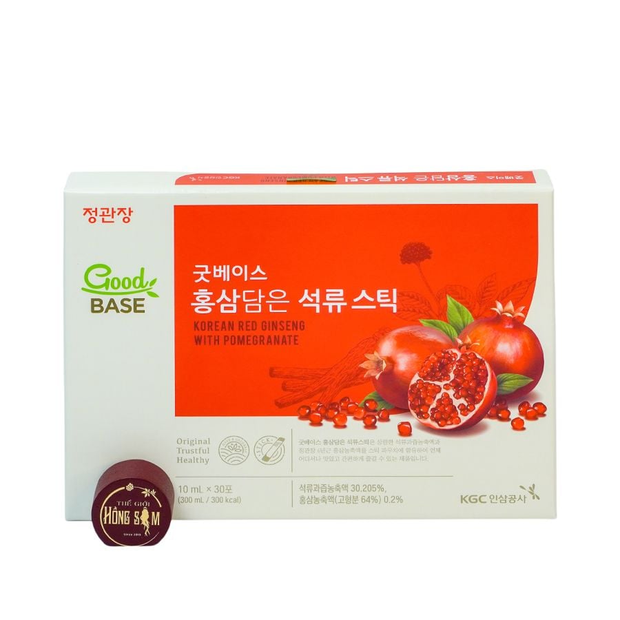 Nước Hồng Sâm Cho Nữ KGC Goodbase Vị Lựu Đỏ Hộp 30 Gói x 10ml