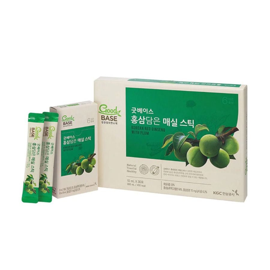 Nước Hồng Sâm Cho Nữ KGC Goodbase Vị Mơ Hộp 30 Gói x 10ml