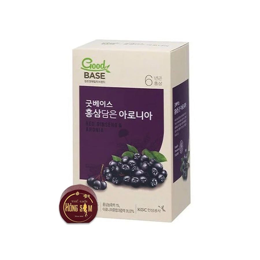 Nước Hồng Sâm KGC Hàn Quốc Goodbase Aronia Hộp 30 Gói x 50ml