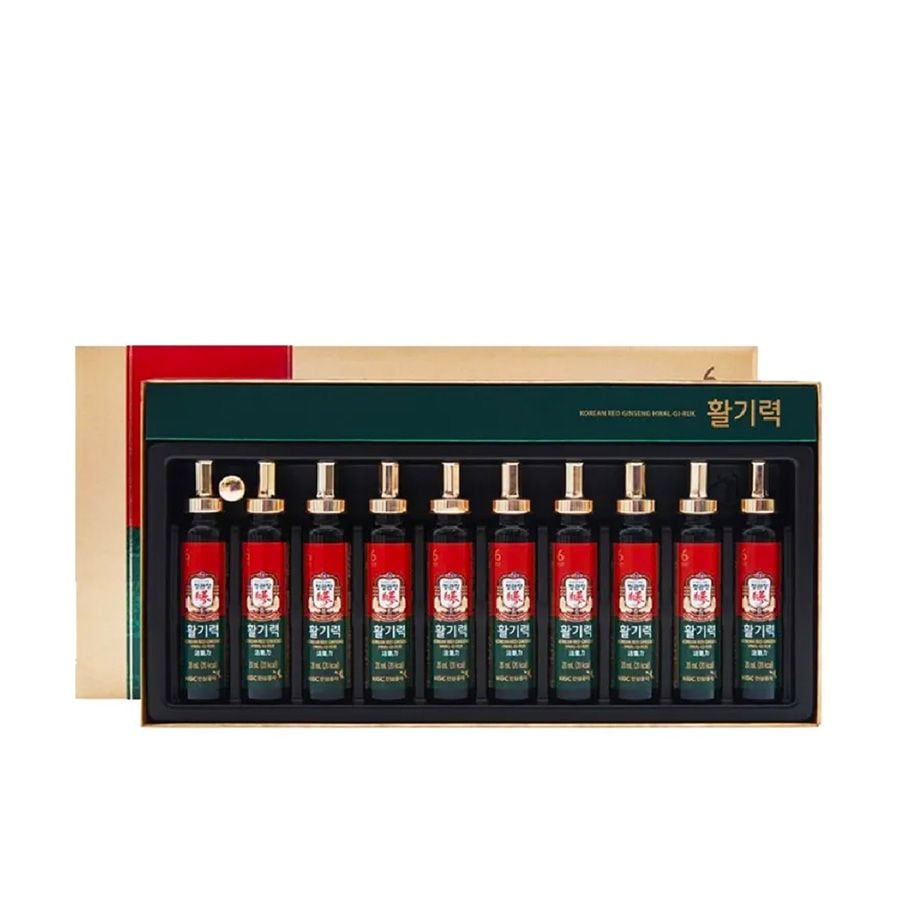 Nước Hồng Sâm KGC Vital Tonic Hwal Gi Ruk Hộp 10 Ống x 20ml