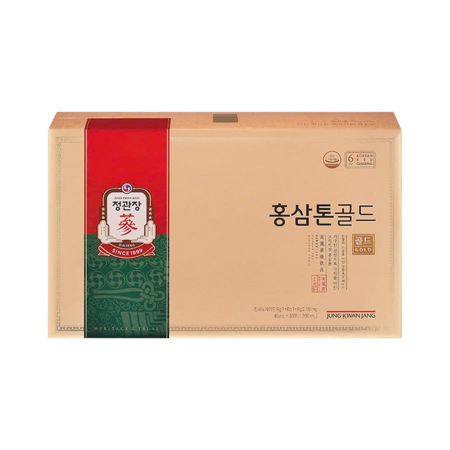 Nước Hồng Sâm KGC Tonic Gold Hộp 30 Gói x 40ml