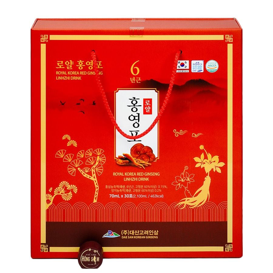 Nước Hồng Sâm Linh Chi Daesan Hàn Quốc 30 gói x 70ml