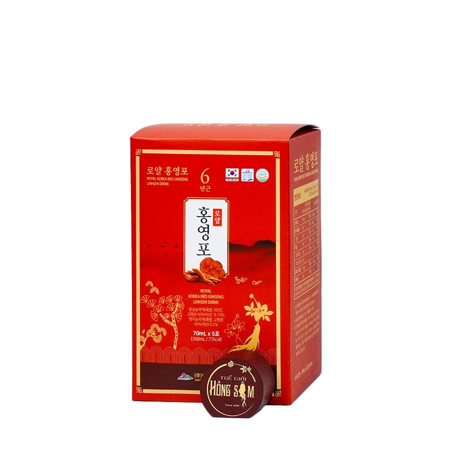 Nước Hồng Sâm Linh Chi Daesan Hàn Quốc 30 gói x 70ml