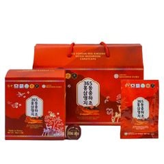 Nước Hồng Sâm Linh Chi Đông Trùng Hạ Thảo 365 Hàn Quốc Hộp 20 Gói x 70ml
