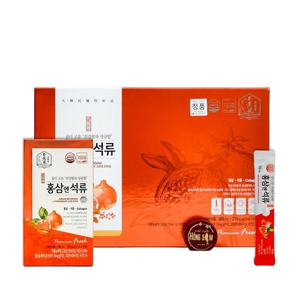 Nước Hồng Sâm Cho Nữ Lựu Collagen Daedong Hàn Quốc Hộp 30 Gói x 10ml