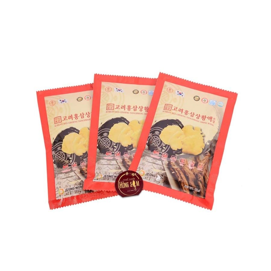 Nước Hồng Sâm Nấm Thượng Hoàng Jeong Won Hàn Quốc Hộp 30 Gói x 80ml