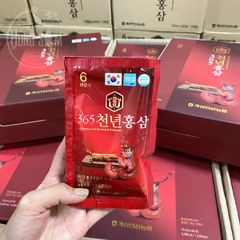 Nước Hồng Sâm Nhung Hươu Linh Chi 365 Hàn Quốc Hộp 60 Gói x 70ml