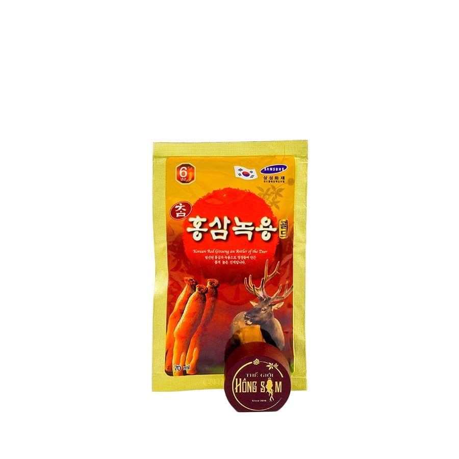 Nước Hồng Sâm Nhung Hươu Gyeongbuk Hàn Quốc Hộp 30 Gói x 70ml