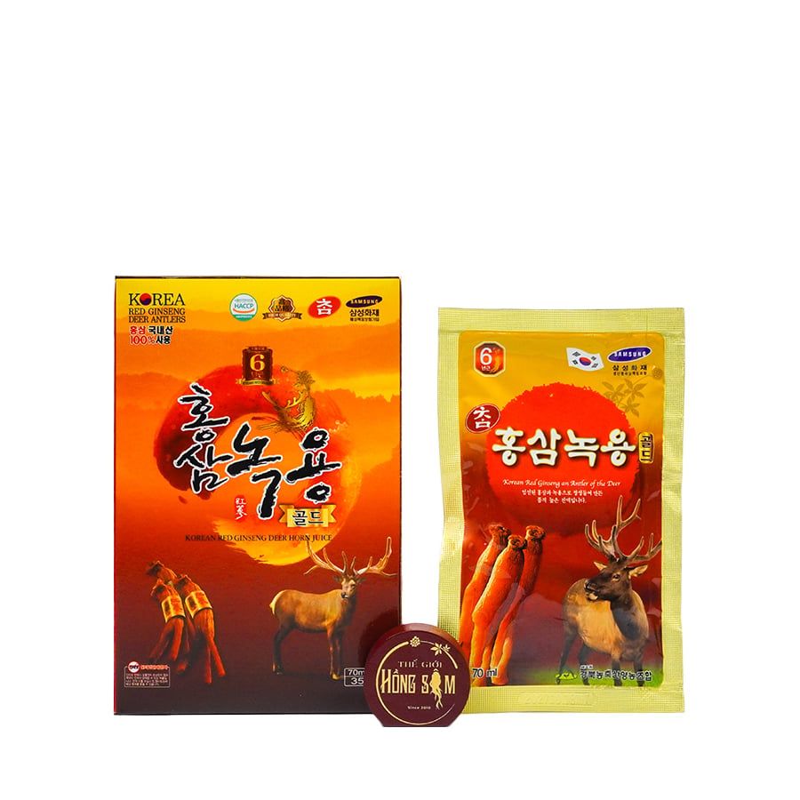 Nước Hồng Sâm Nhung Hươu Gyeongbuk Hàn Quốc Hộp 30 Gói x 70ml