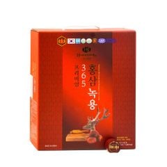 Nước Hồng Sâm Nhung Hươu Linh Chi 365 Hàn Quốc Hộp 60 Gói x 70ml