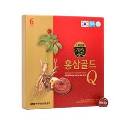 Nước Hồng Sâm Nhung Hươu Linh Chi Gold Q Hàn Quốc Hộp 30 Gói x 50ml