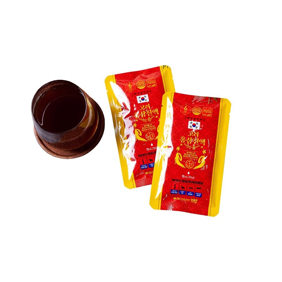 Nước Hồng Sâm Nhung Hươu Táo Đỏ Daedong Hộp 30 Gói x 70ml