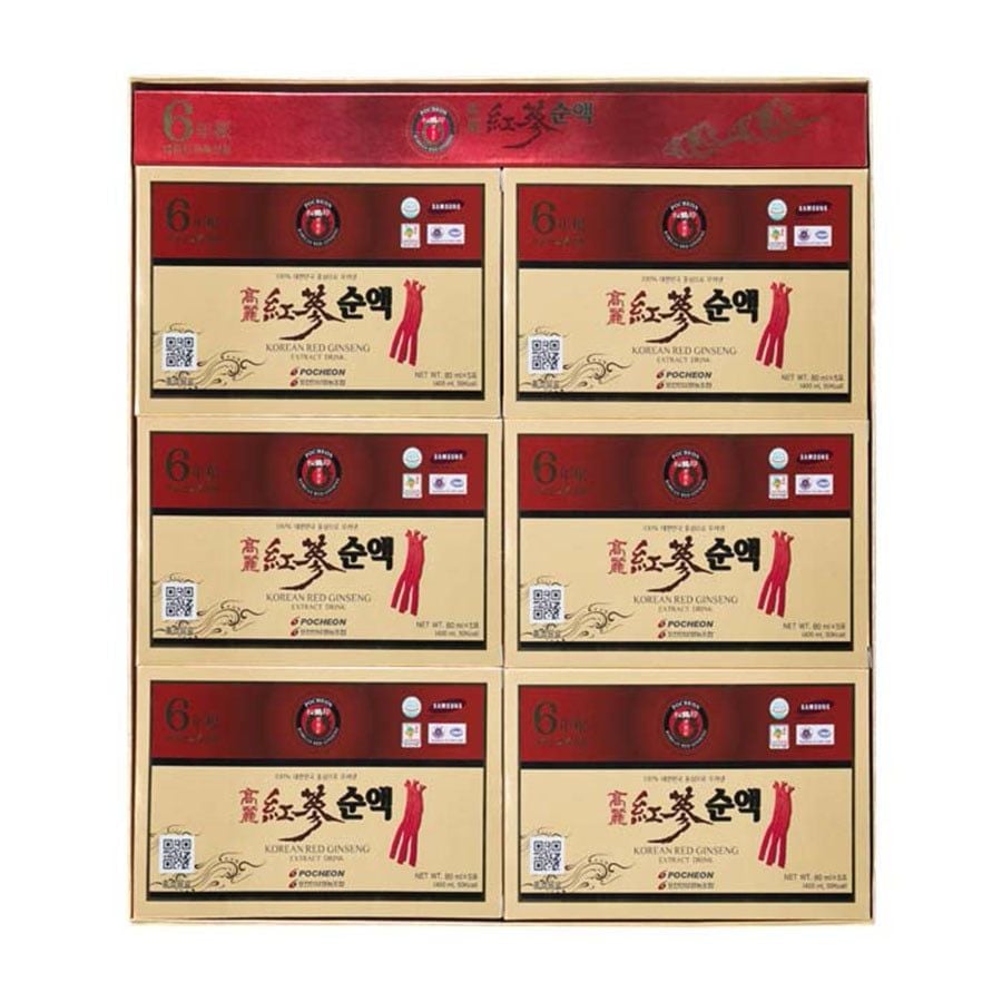 Nước Hồng Sâm Cao Cấp Pocheon Hộp 30 Gói x 80ml
