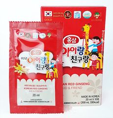 Nước Hồng Sâm Baby Kid & Friend Bio-Science Hàn Quốc Hộp 30 Gói x 20ml