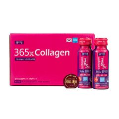 Nước uống đẹp da 365X Collagen Hàn Quốc chống lão hóa - Hộp 10 chai x 50ml