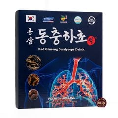 Nước Hồng Sâm Đông Trùng Hạ Thảo Bổ Phổi Pocheon Hàn Quốc Hộp 30 Gói x 70ml