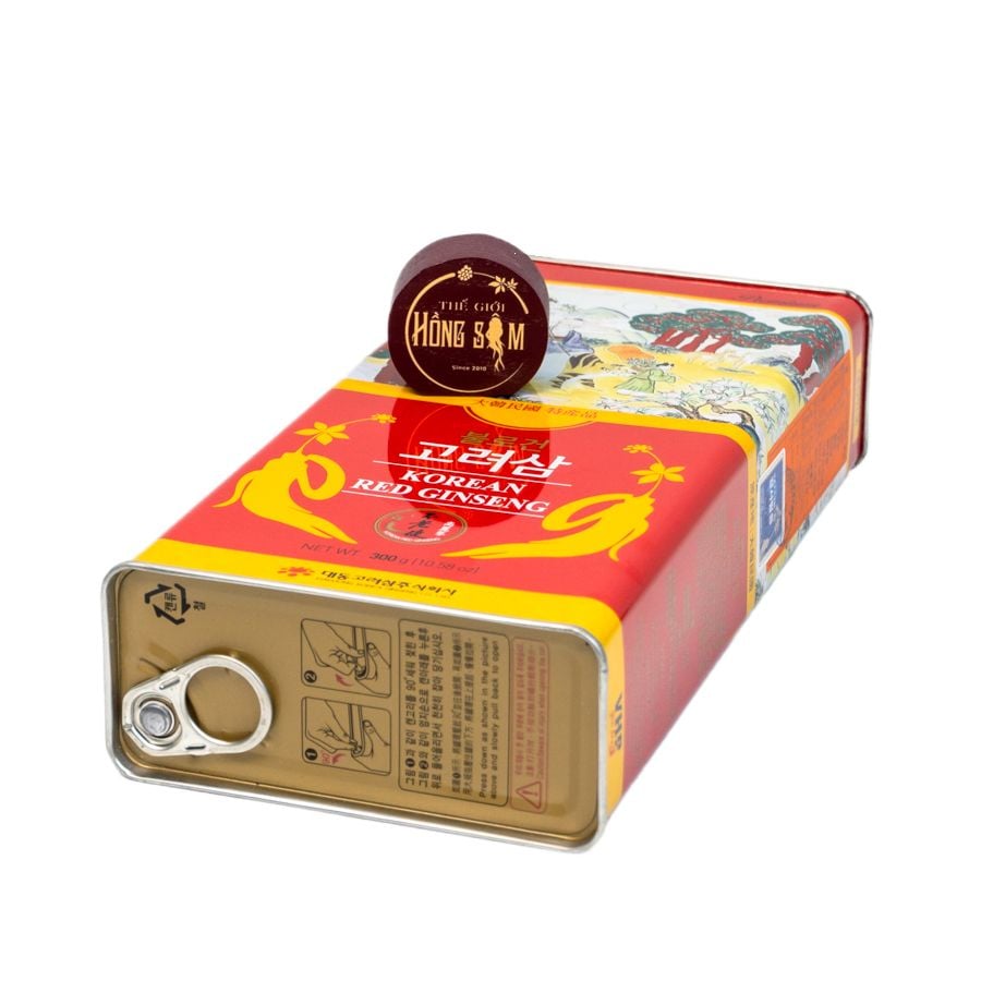 Sâm Củ Khô Hộp Thiếc Premium Daedong 300g (10 củ special)
