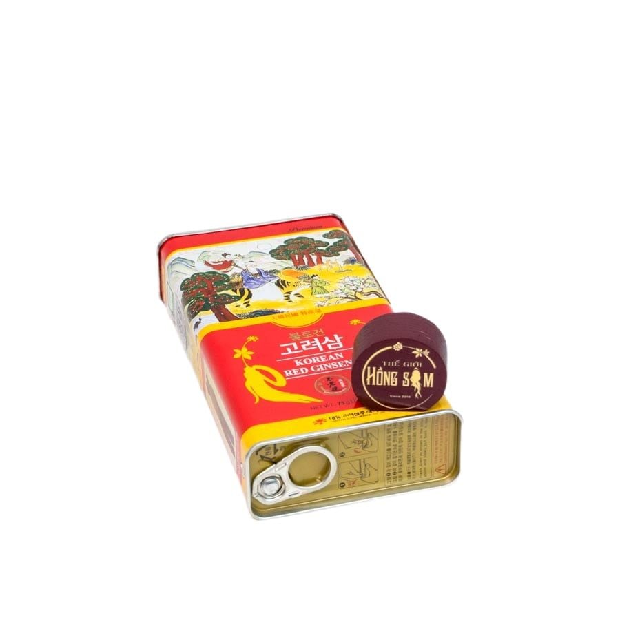 Sâm Củ Khô Hộp Thiếc Premium Daedong 75g (3-5 củ)