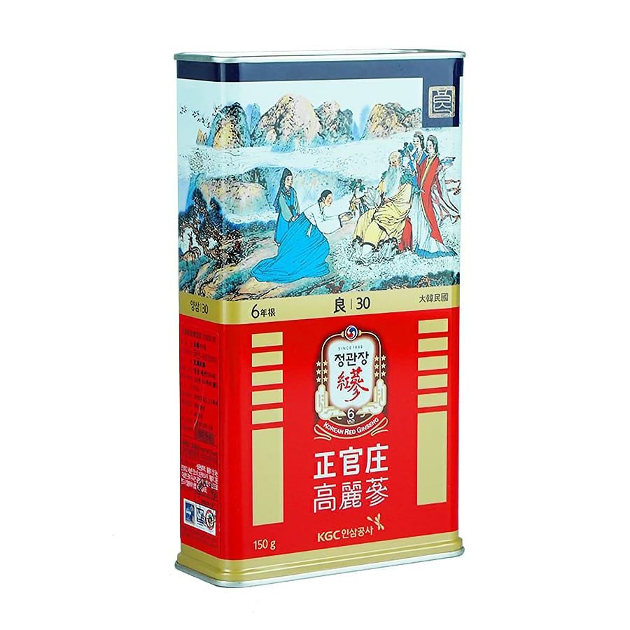 Sâm Củ Khô Hộp Thiếc KGC 150g 10 củ số 30
