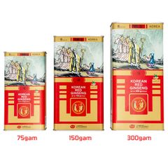 Hồng Sâm Củ Khô KGS Hàn Quốc Hộp Thiếc 75g Củ Lớn (3 -5 củ)