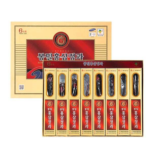 Sâm Củ Tẩm Mật Ong Pocheon Hàn Quốc Hộp 300gram (37,5gram x 8 Củ)