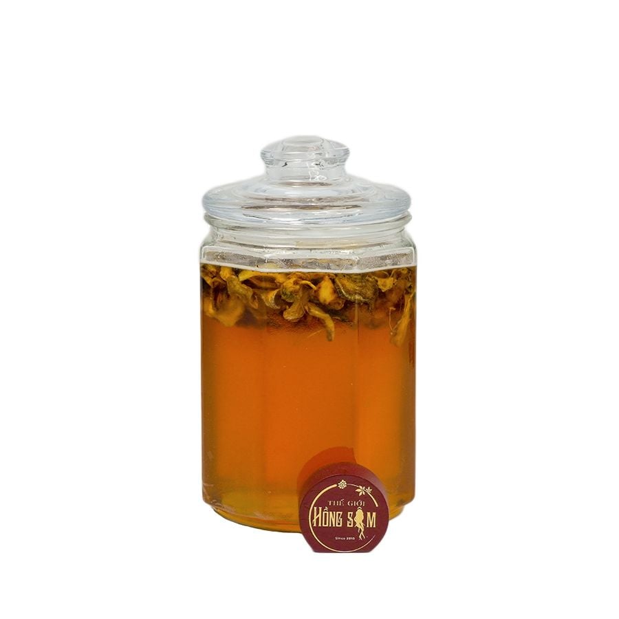 Sâm Ngọc Linh Thái Lát Ngâm Mật Ong Rừng 1000ML