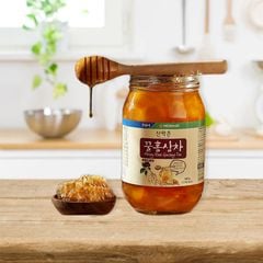 Sâm Tươi Thái Lát Ngâm Mật Ong Nonghyup Hàn Quốc Lọ 580g