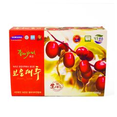 Táo Đỏ Sấy Khô Samsung Boeun Jujube Hàn Quốc Hộp 1kg (Táo Cành)