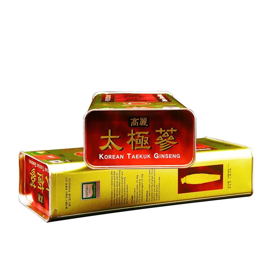 Thái Cực Sâm Củ Khô Hộp Thiếc Taekuk Daedong 600g Số 30 (30 củ)