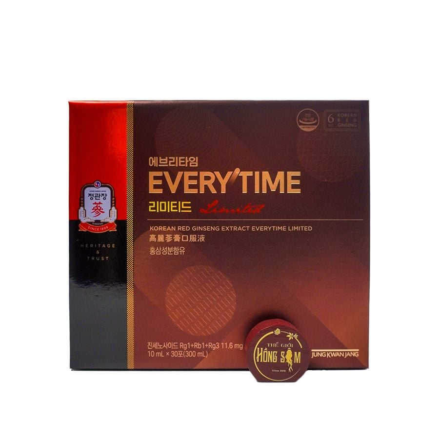 Tinh Chất Địa Sâm Cao Cấp KGC Everytime Limited 10ml x 30 Gói